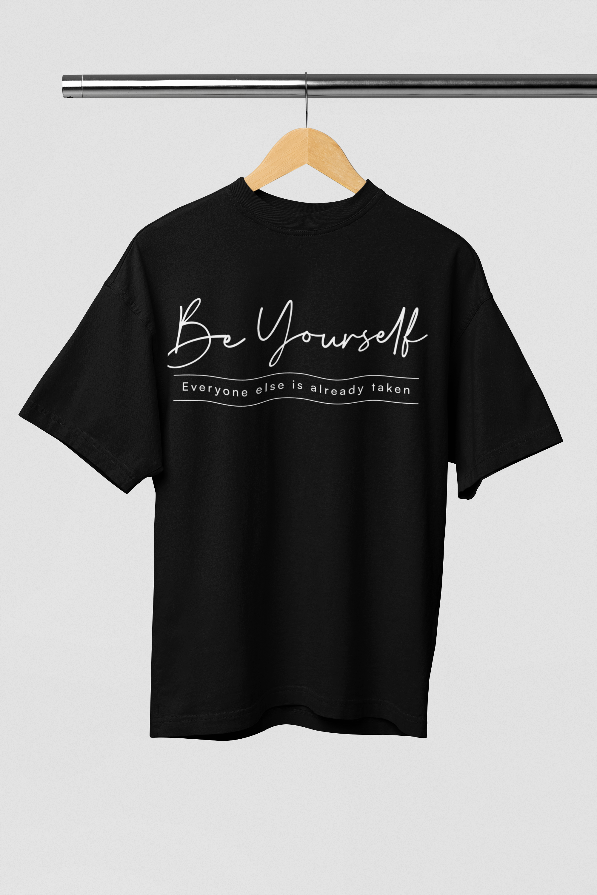 Be Yourself – Black Minimal Self-Love Quote T-shirt